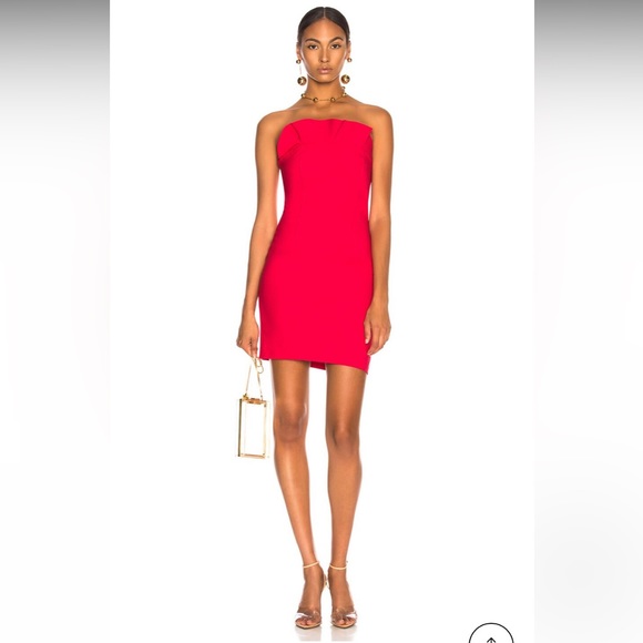 CINQ A SEPT red ruffle Dress - Picture 2 of 8